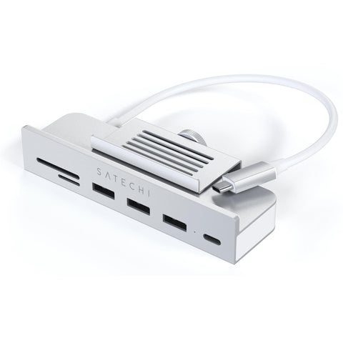 Satechi USB-C Clamp Hub for Apple Studio Display/iMac 24" (Silver)