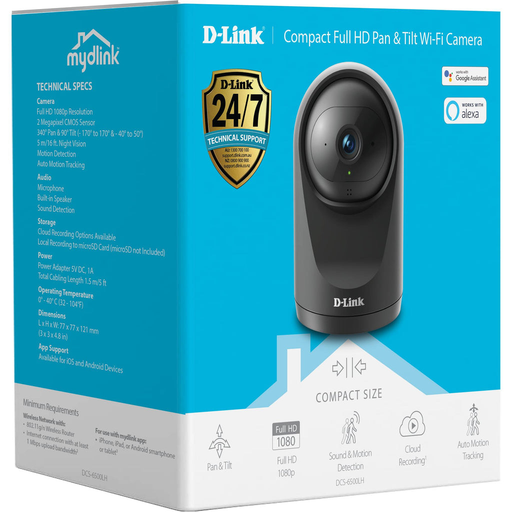 DLink Compact Full HD Pan & Tilt WiFi Camera JB HiFi
