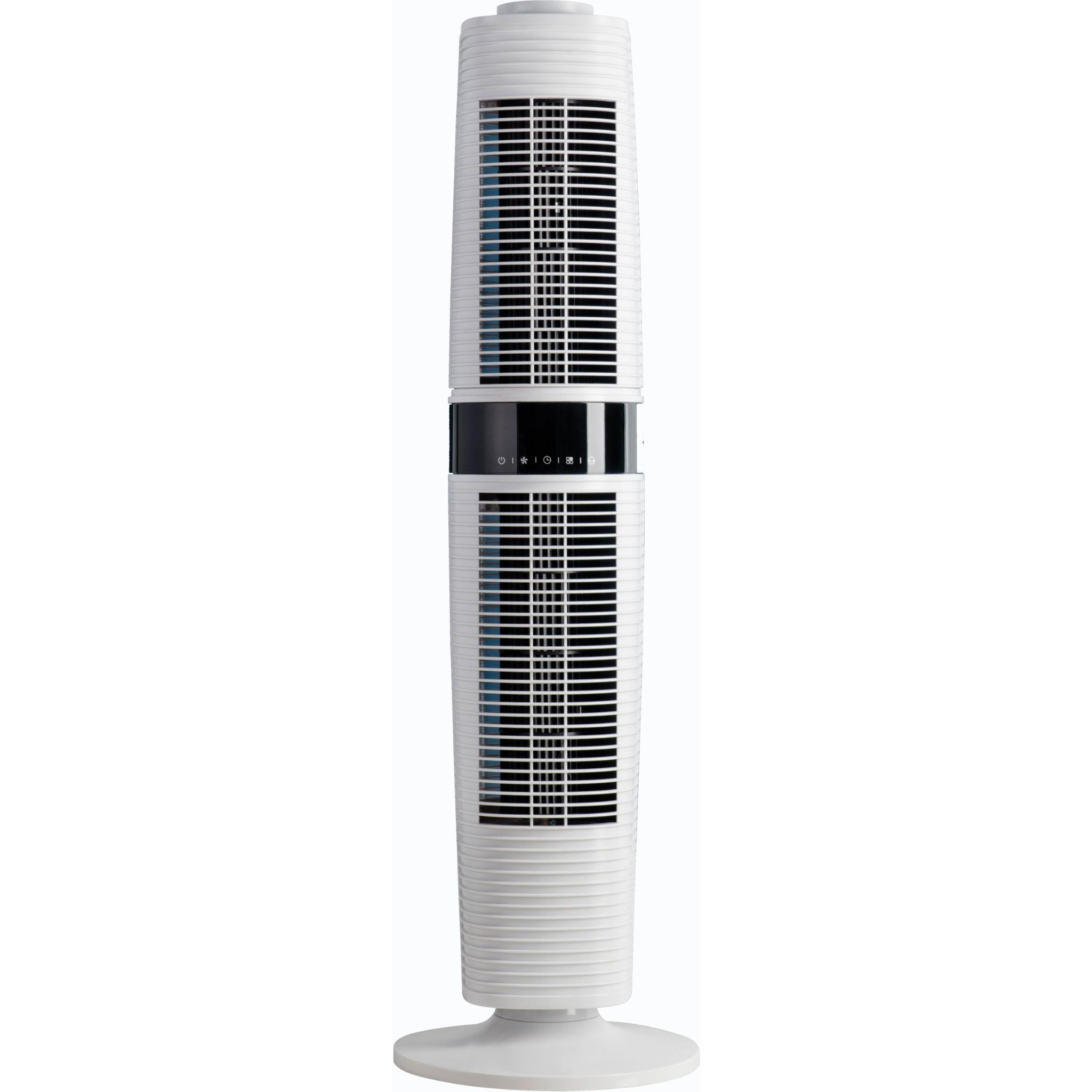 DeLonghi 360° Dual Oscillating White Tower Fan - JB Hi-Fi