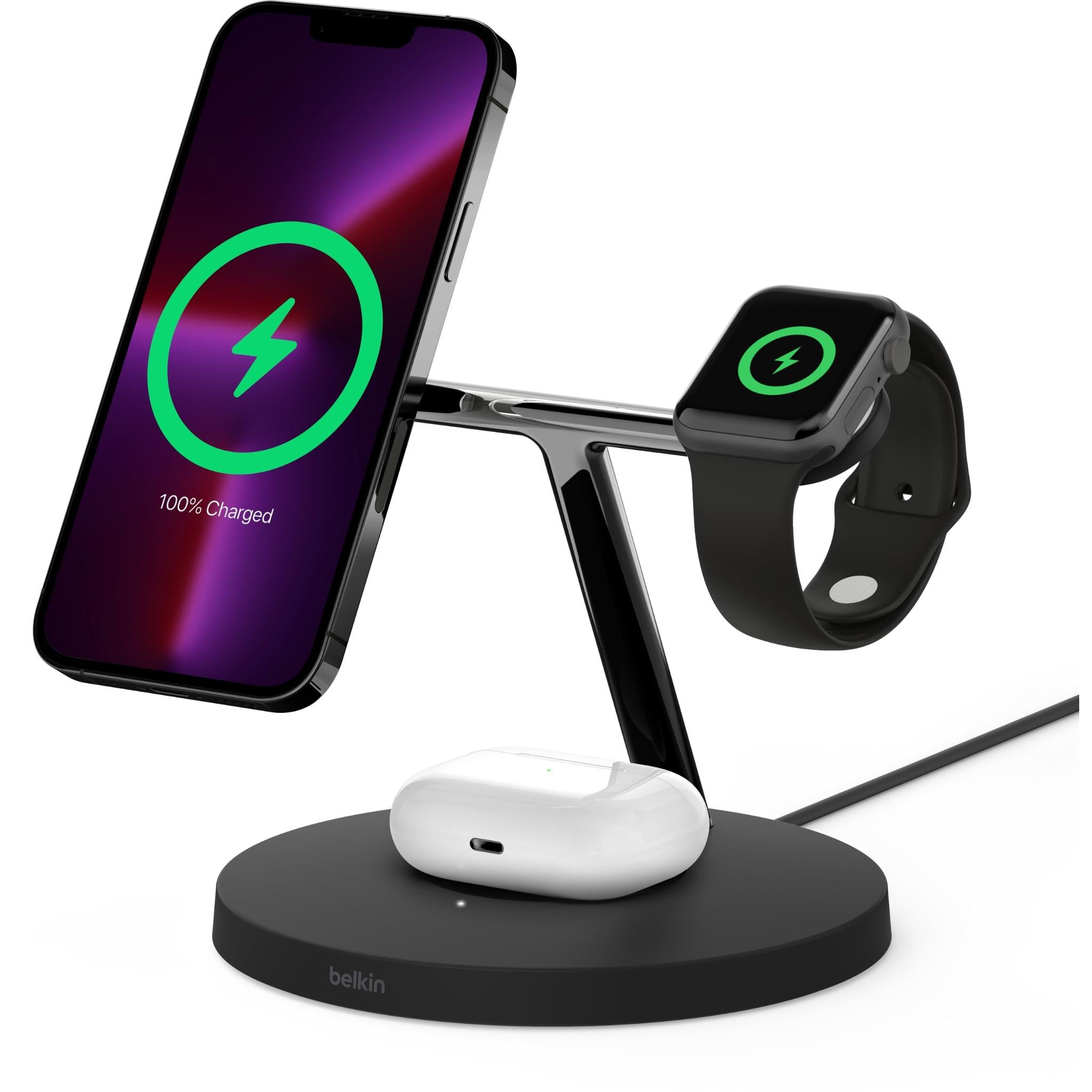 Belkin BoostUp Charge Pro 3-in-1 Wireless Charging Stand w