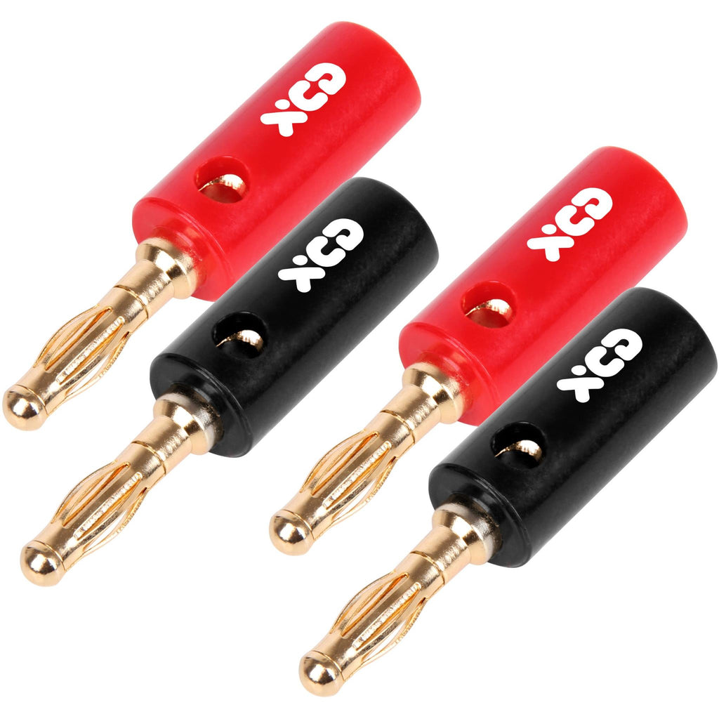 XCD Essentials Banana Audio Plugs (4 Pack) JB HiFi