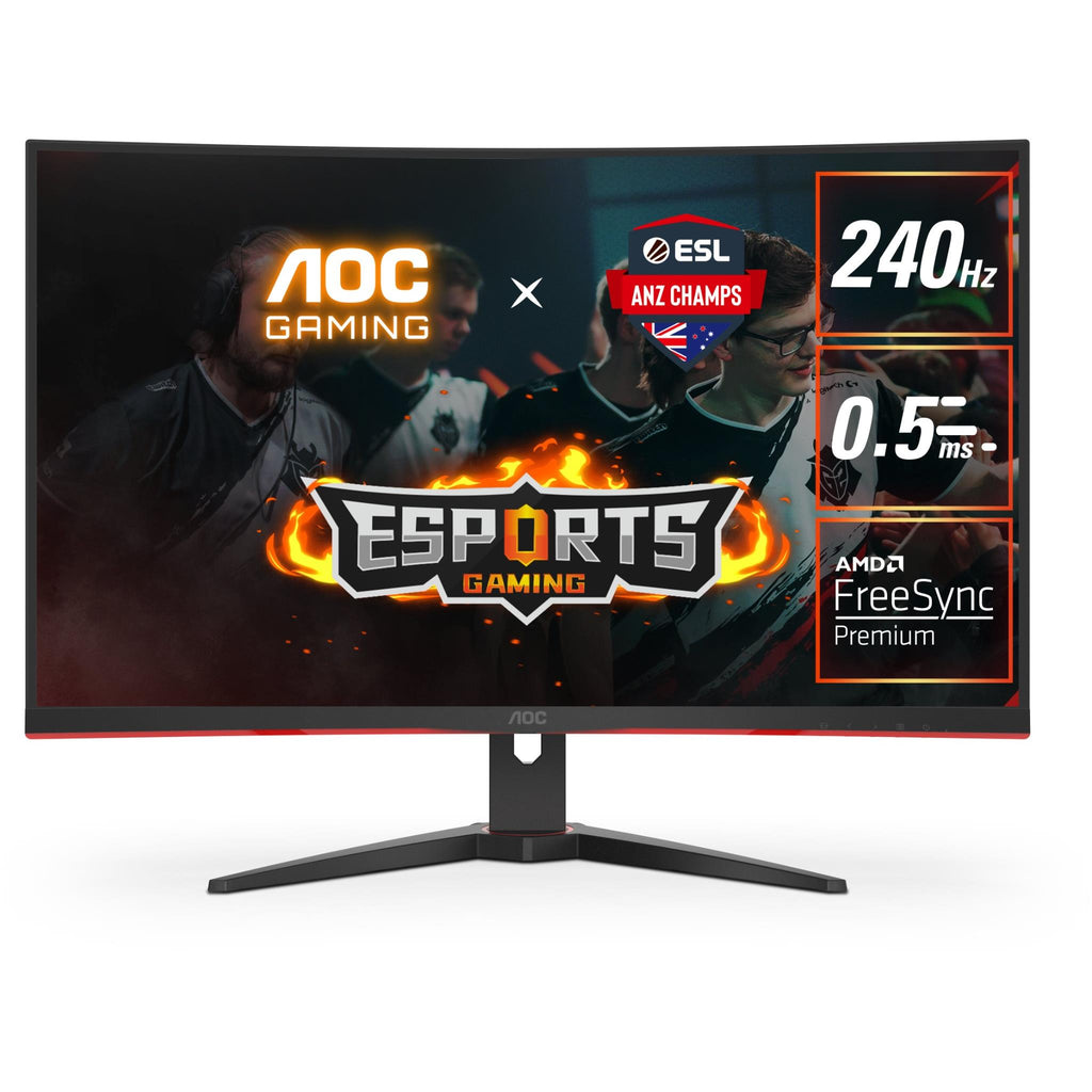 AOC C32G2ZE 32" FHD 240Hz Curved Gaming Monitor JB HiFi
