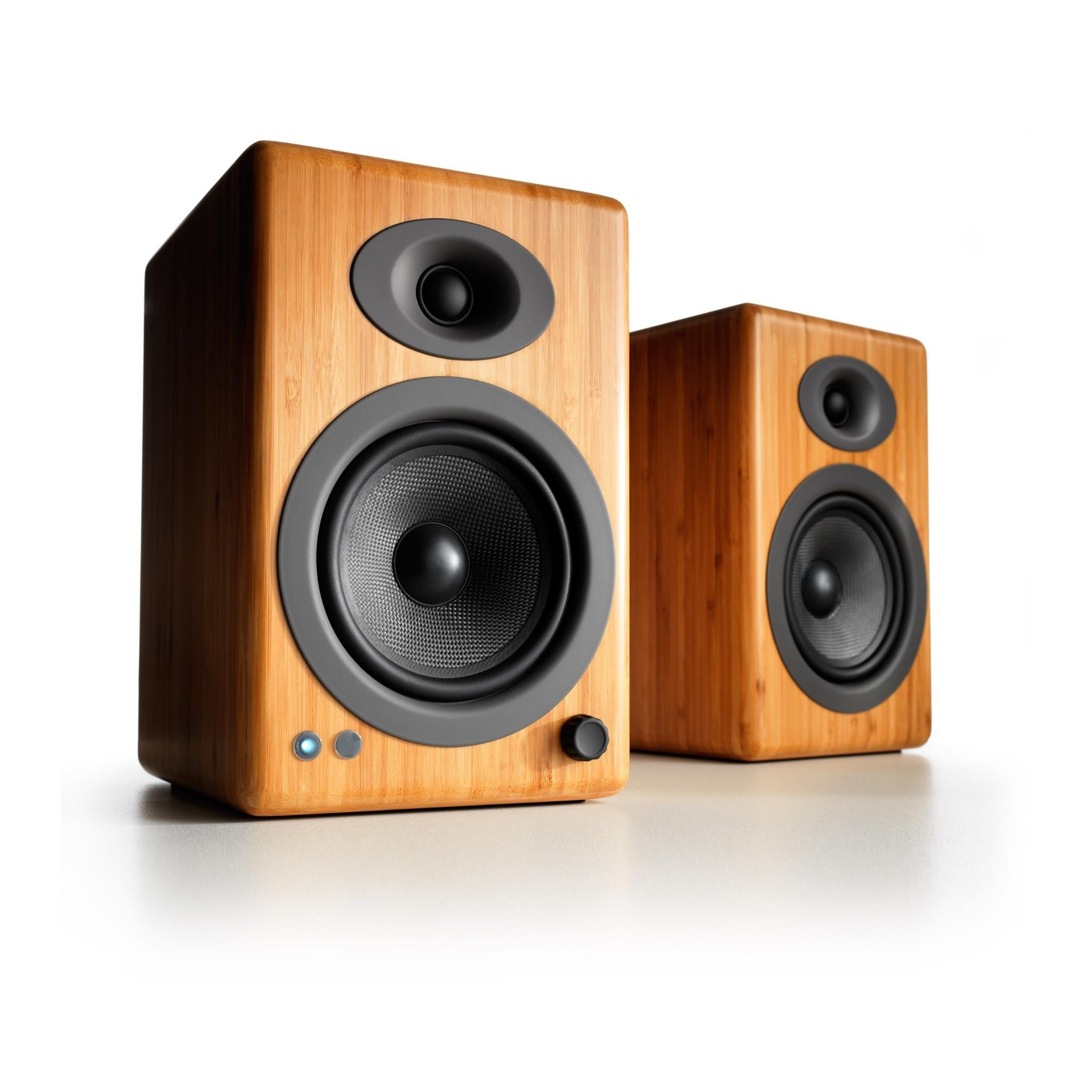 Audioengine A5+ Wireless Powered Bookshelf Speakers (Solid Bamboo