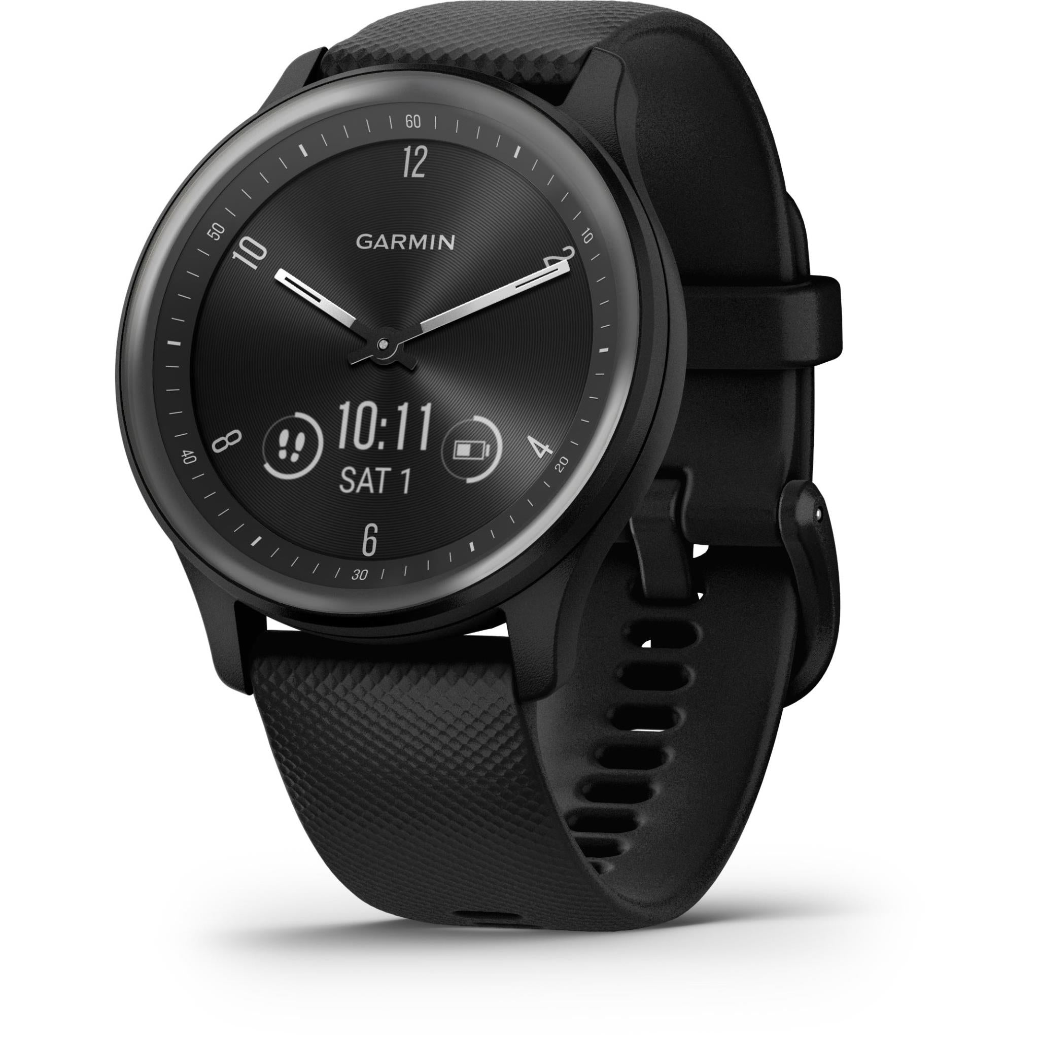 Garmin Vivomove Sport Smart Watch (Black) - JB Hi-Fi