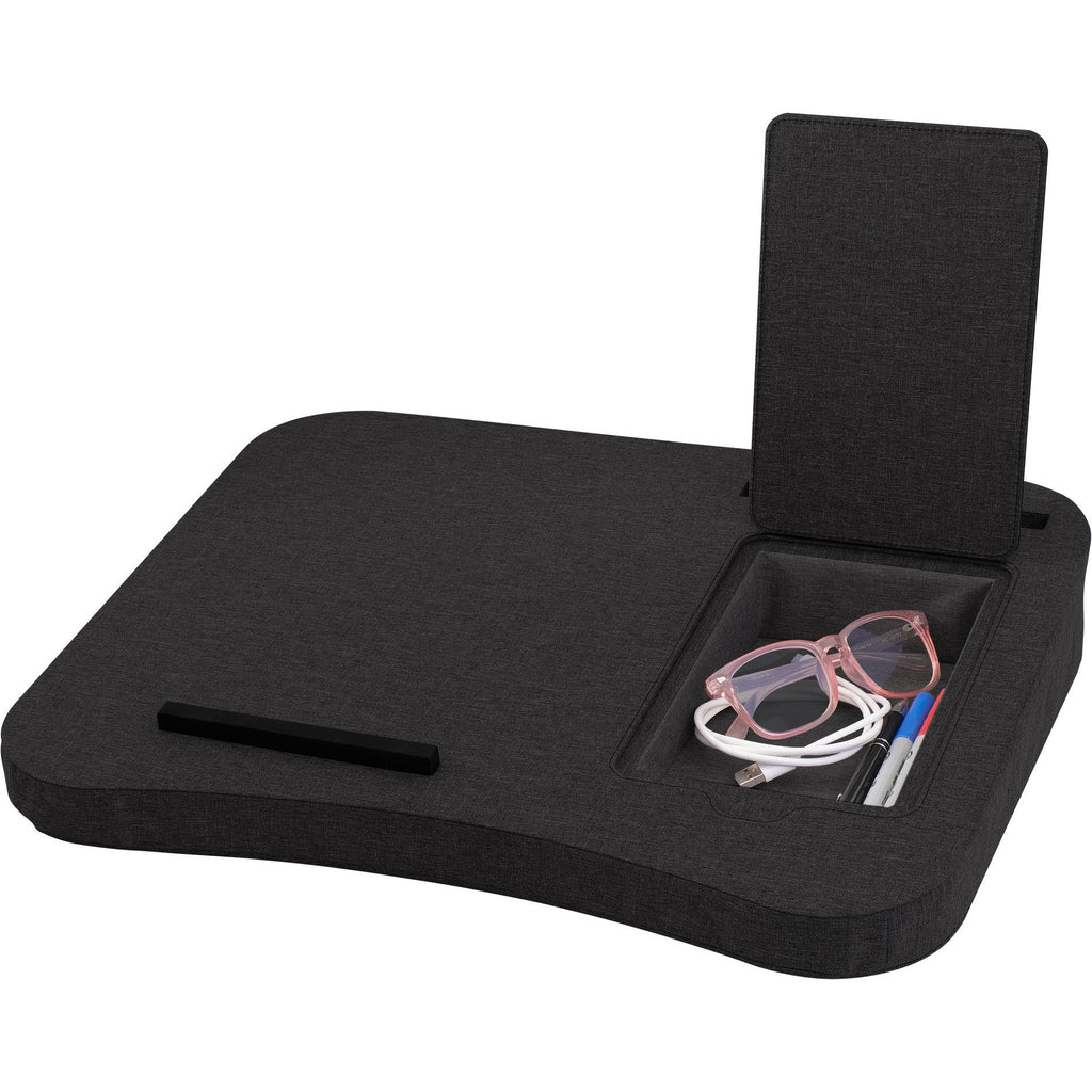 Out of Office Fabric Laptop Lap Desk (Black) JB HiFi