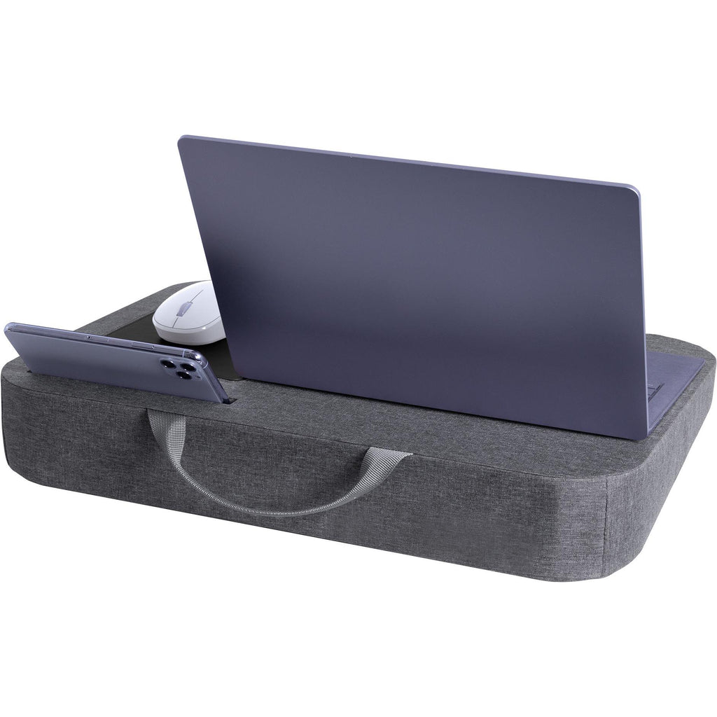 Out of Office Fabric Laptop Lap Desk (Grey) JB HiFi
