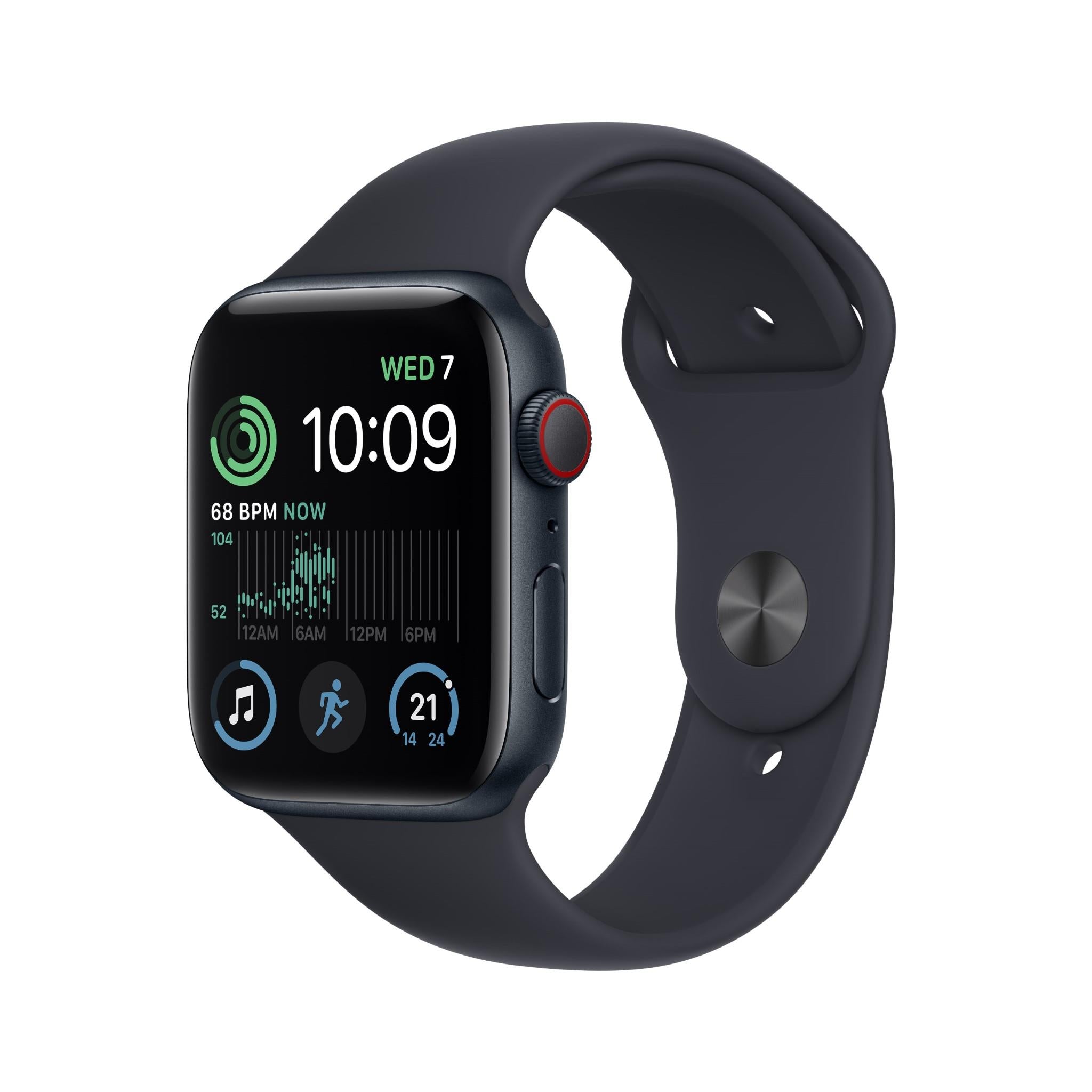 Apple Watch SE 44mm Midnight Aluminium Case GPS + Cellular [2022 