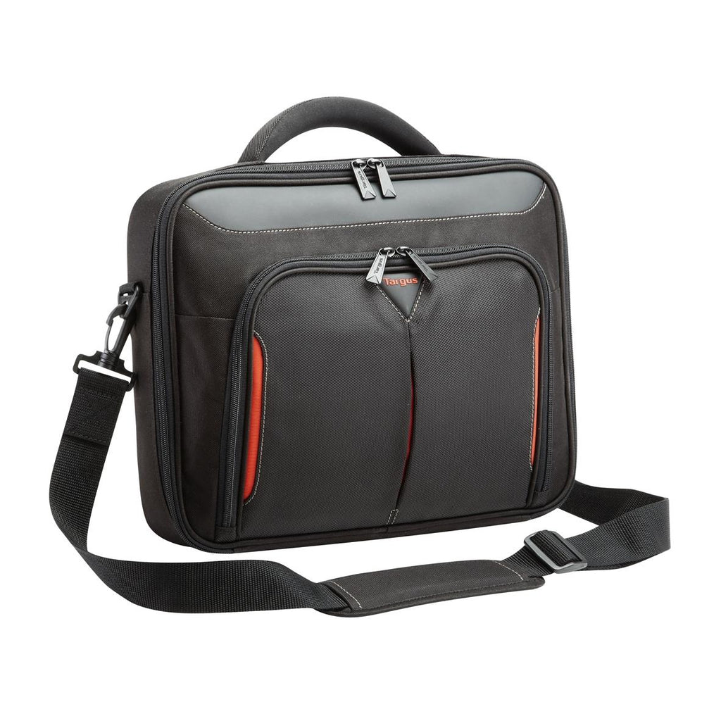 Targus Classic+ Clamshell 1718.2" Laptop Shoulder Bag (Black) JB HiFi