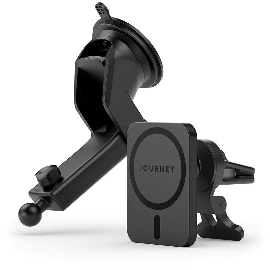 Journey Wireless Charger with Flex Plus Windshield Car Mount