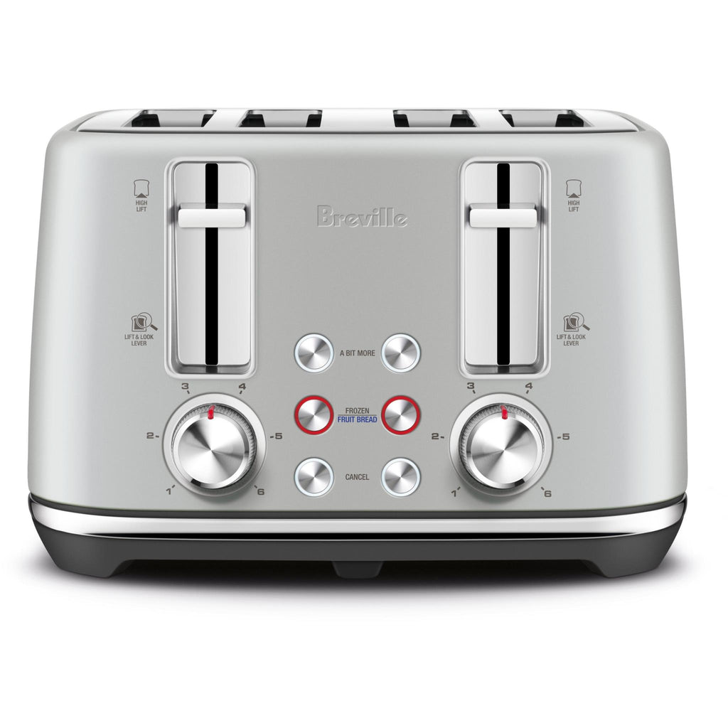 Breville the ToastSet™ 4 Slice Toaster (Light Grey) JB HiFi