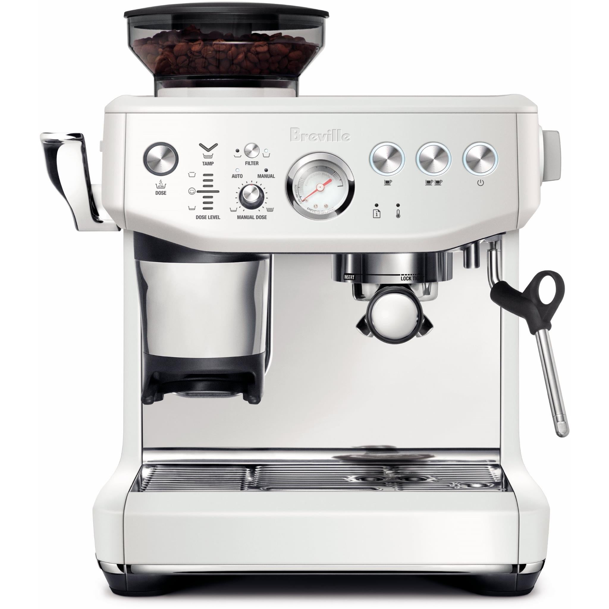 Breville the Barista Express® Impress Manual Coffee Machine (Sea Salt) - JB  Hi-Fi