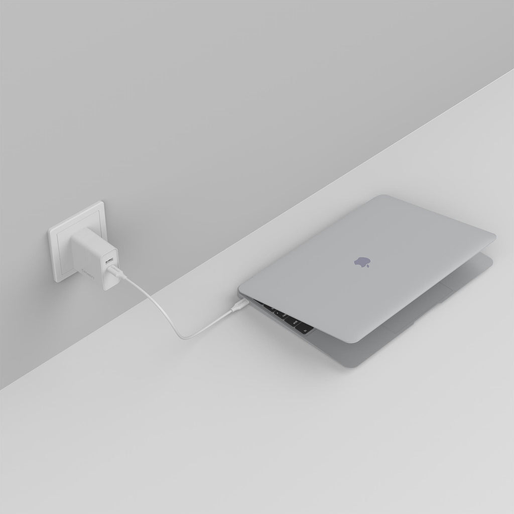 PowerPlus 60W USBC Dual Port Wall Charger with Travel Adapters