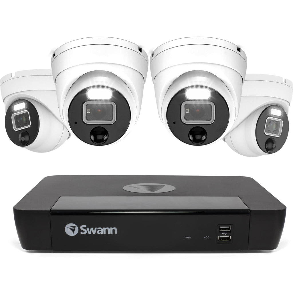 Swann 4 Dome Camera 8 Channel 12MP 2TB NVR Security System JB HiFi