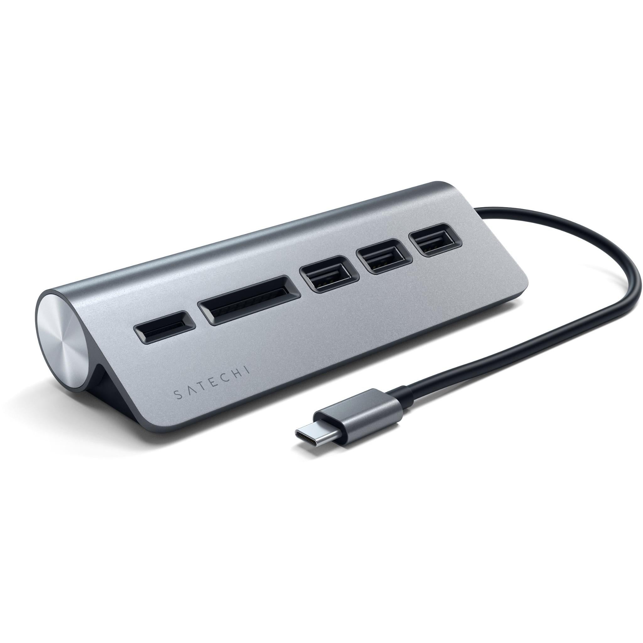 Satechi USB-C Combo Hub for Desktop (Space Grey) - JB Hi-Fi