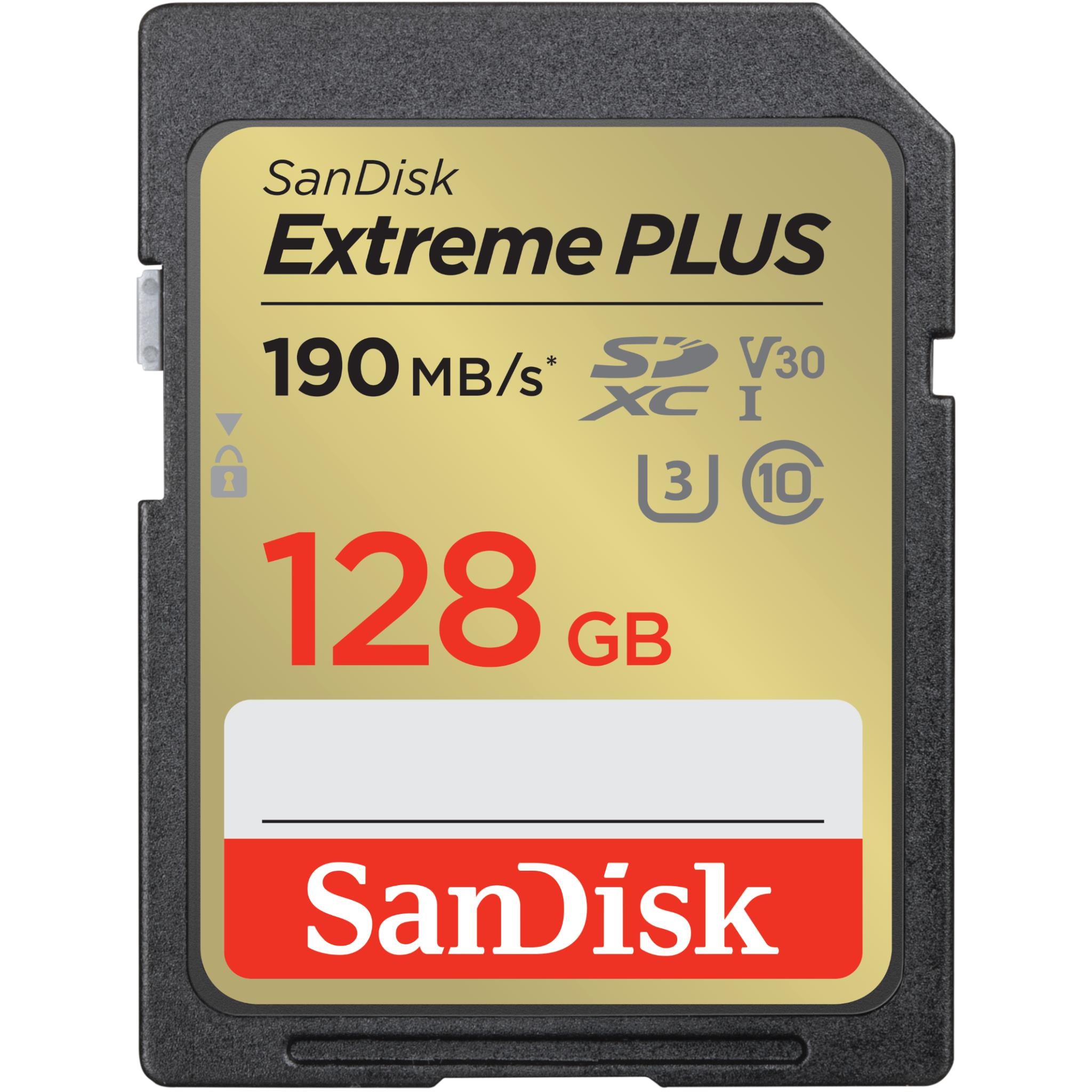 SanDisk Extreme PLUS SDXC 128GB 190MB/s Memory Card [2022] - JB Hi-Fi