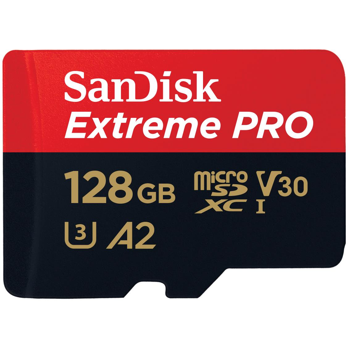 SanDisk Extreme PRO microSDXC 128GB 200MB/s Memory Card [2022] - JB Hi-Fi