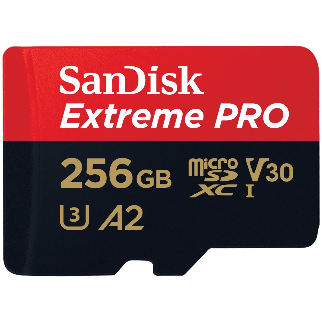 SanDisk Extreme PRO microSDXC 256GB 200MB/s Memory Card [2022