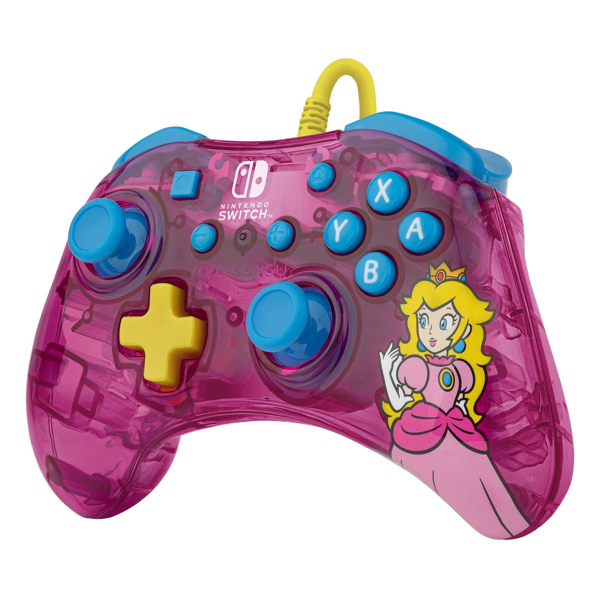 Rock Candy Wired Controller for Nintendo Switch Peach Pink JB Hi-Fi