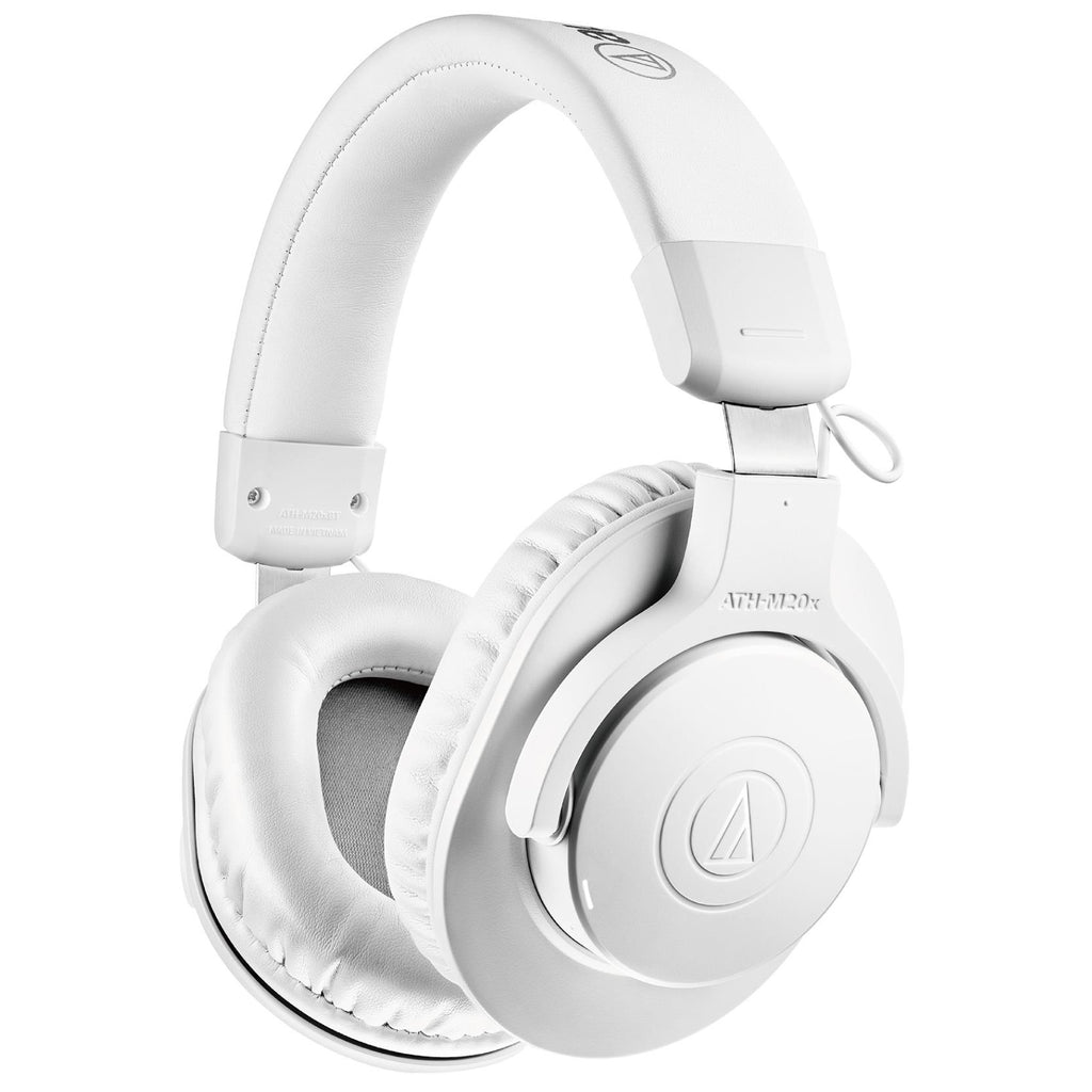 AudioTechnica ATHM20XBT Wireless OverEar Headphones (White) JB HiFi