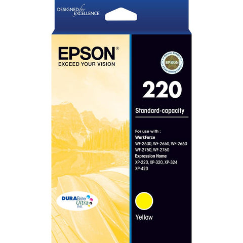 Epson 220 DuraBrite Ultra Standard Capacity Ink Cartridge (Yellow)