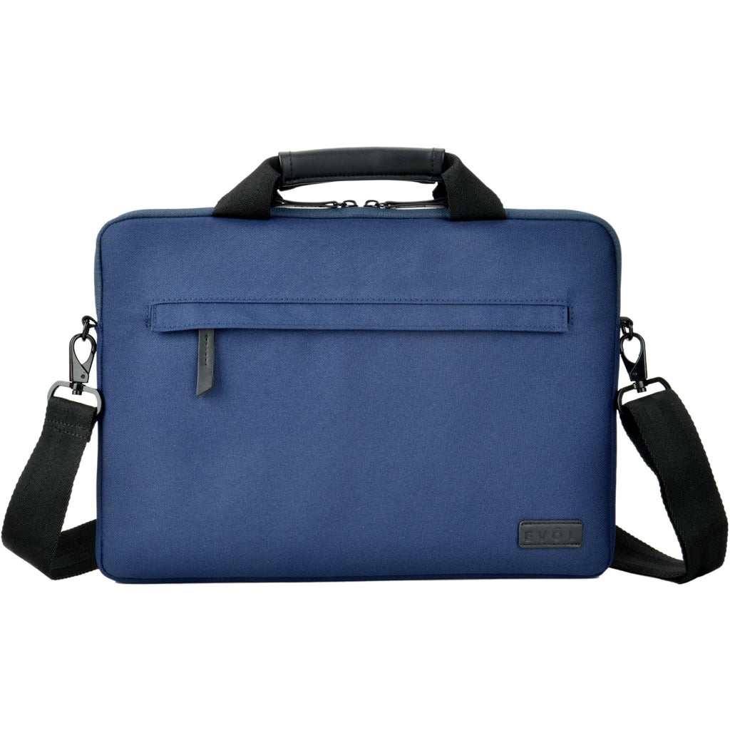 Evol 13.3" Recycled Slim line Laptop Briefcase Bag (Navy) JB HiFi
