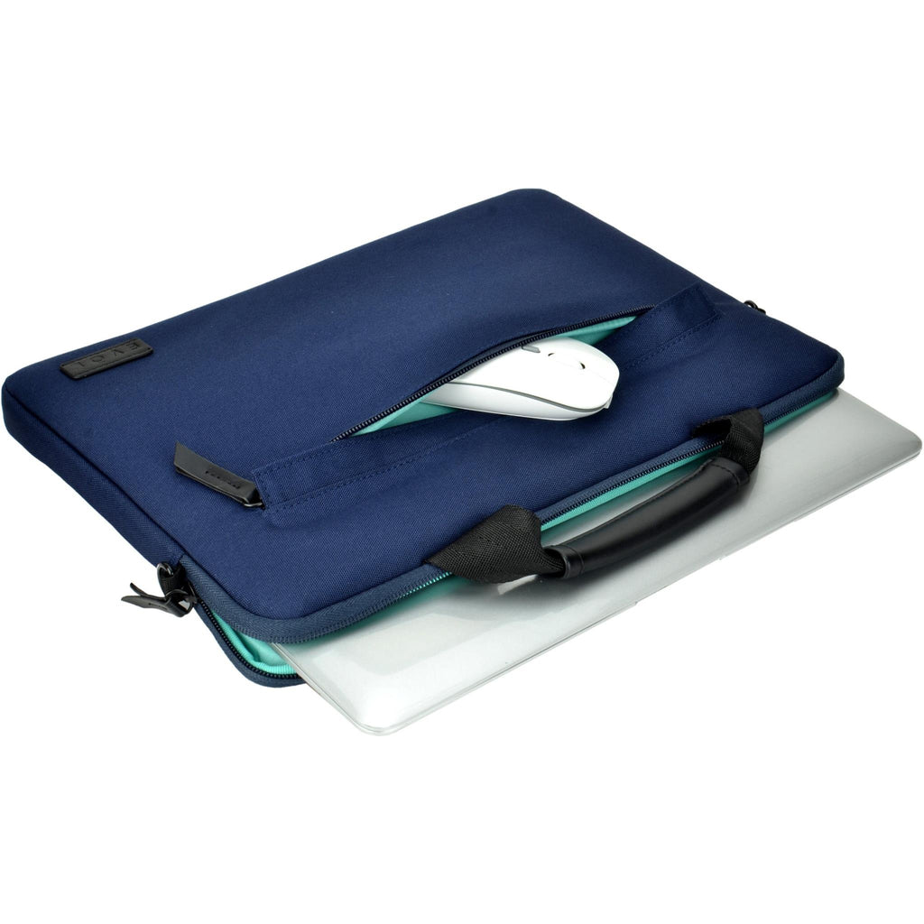 Evol 13.3" Recycled Slim line Laptop Briefcase Bag (Navy) JB HiFi