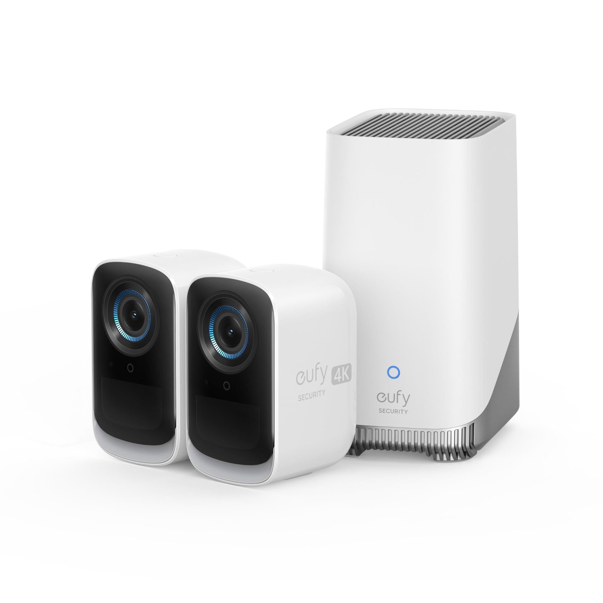 eufy Security eufyCam 3C 4K Wireless Home Security System (2-Pack