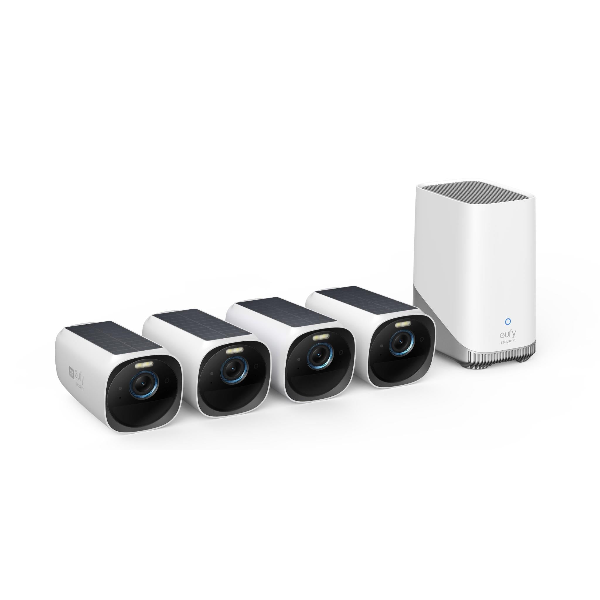 eufy Security eufyCam 3 4K Wireless Home Security System (4-Pack