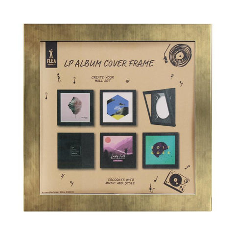 Flea Market Single LP Vinyl Wall Frame (Antique Brass)