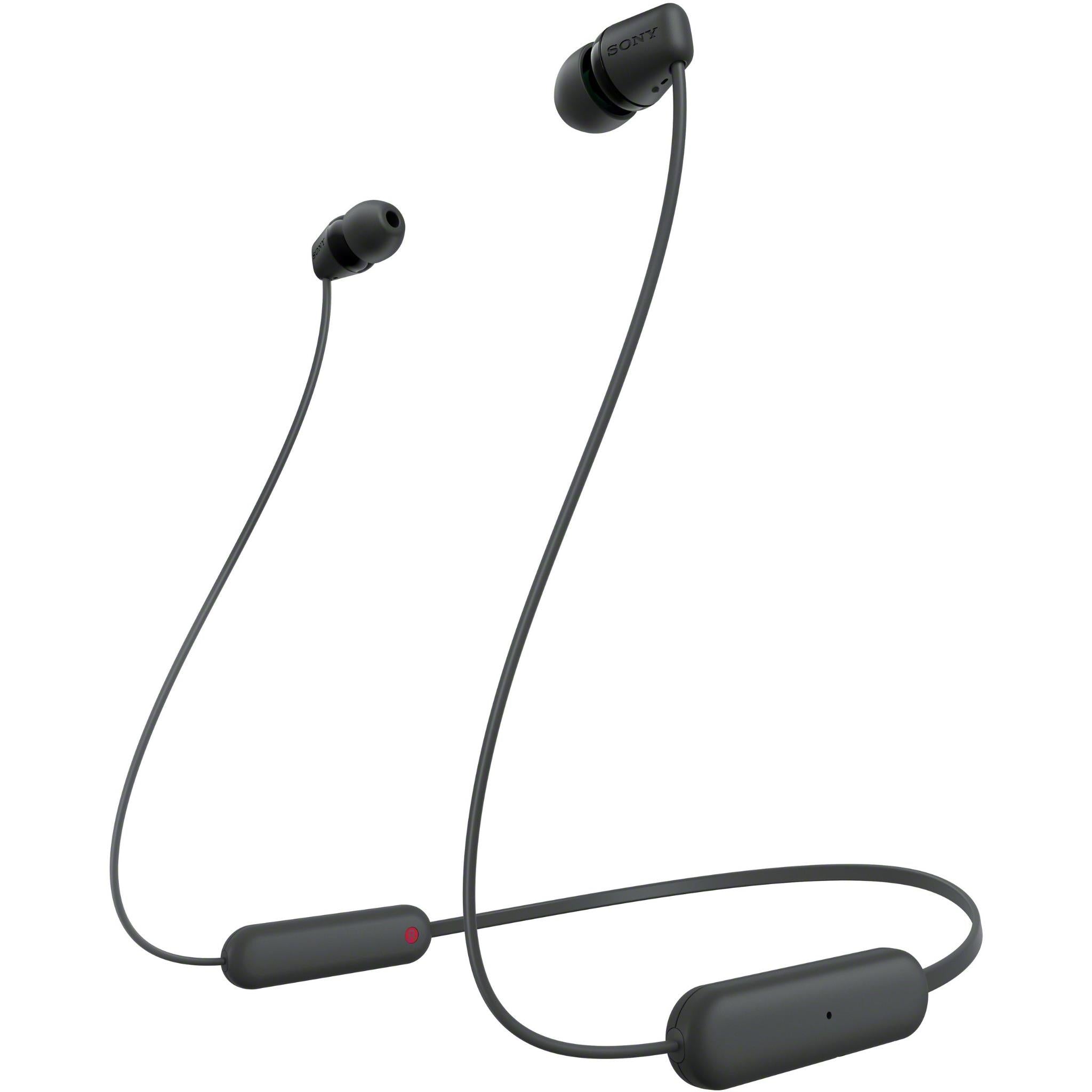 Sony WI-C100B Wireless In-Ear Headphones (Black) JB Hi-Fi