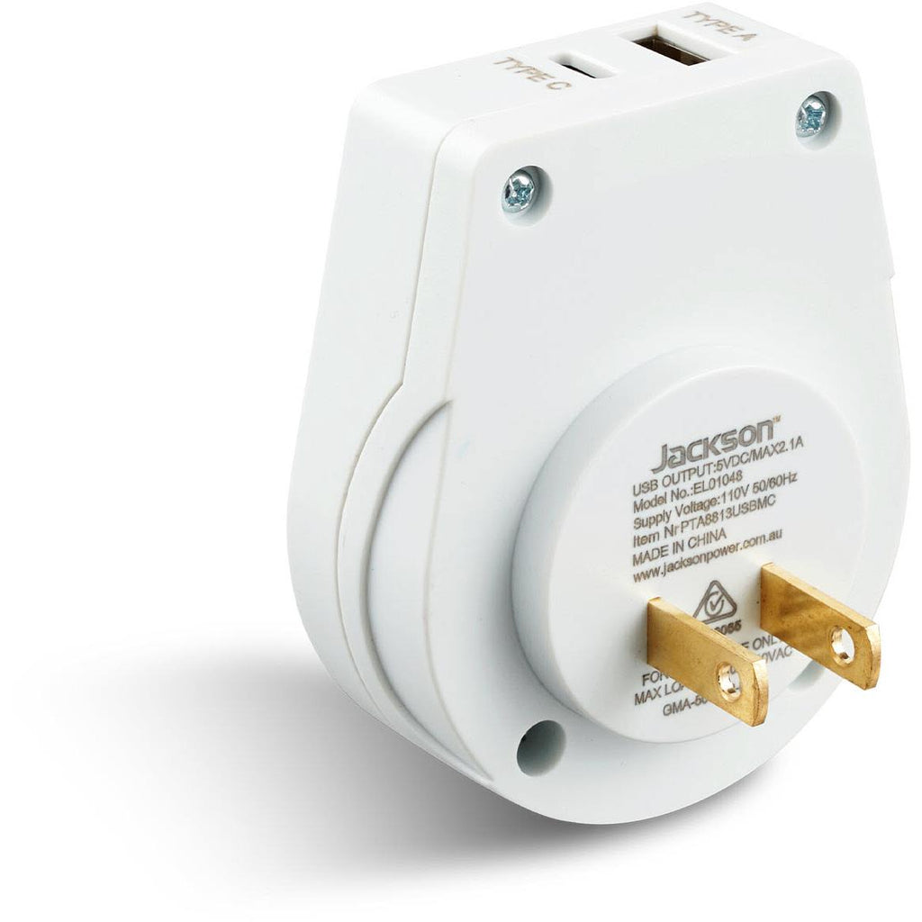 Jackson Outbound Travel Adapter with USBC Japan Slim JB HiFi