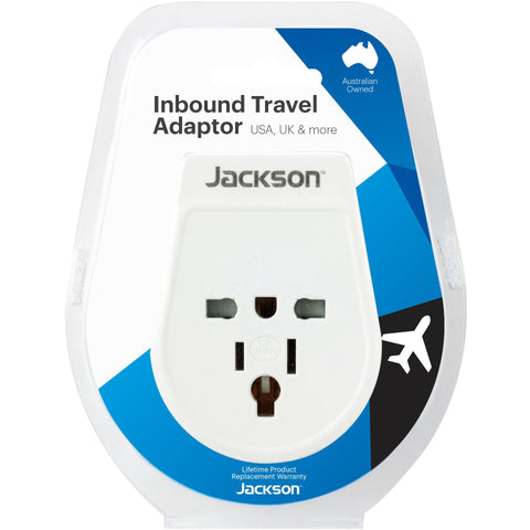 Jackson Inbound Travel Adapter UK & USA Slim