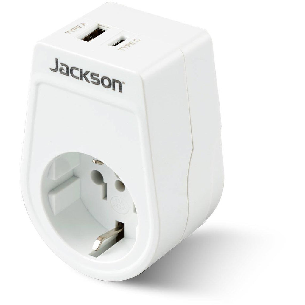 Jackson Inbound Travel Adapter with USB-A/C Europe, USA & Japan Slim ...
