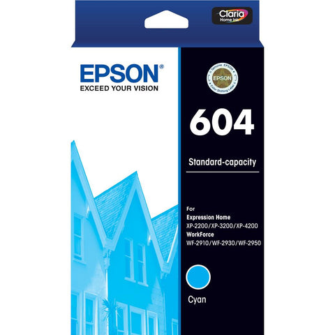 Epson 604 Standard Capacity Ink Cartridge (Cyan)