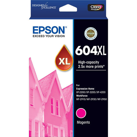 Epson 604XL High Capacity Ink Cartridge (Magenta)