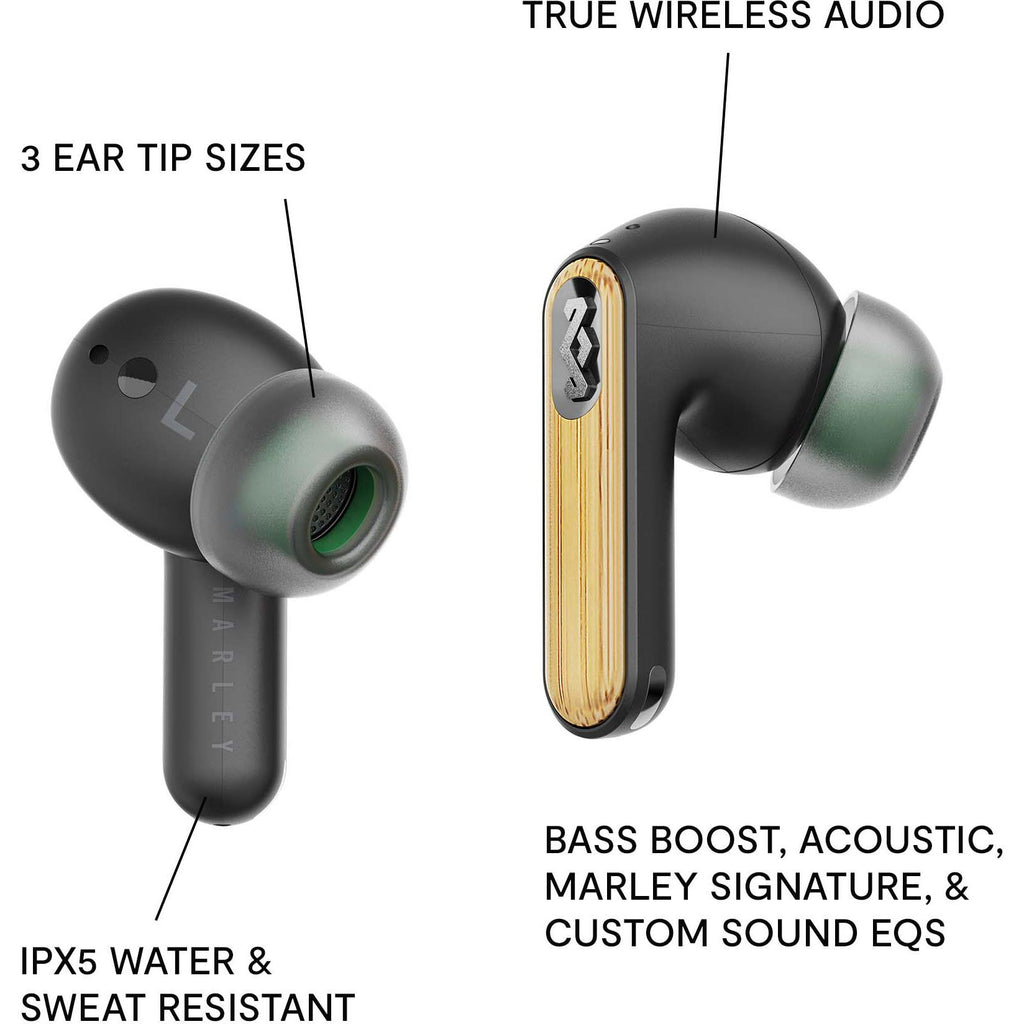 Marley Redemption 2 ANC True Wireless InEar Headphones JB HiFi