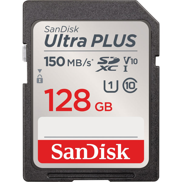 SanDisk Ultra Plus SDXC 128GB 150MB/s Memory Card JB Hi-Fi