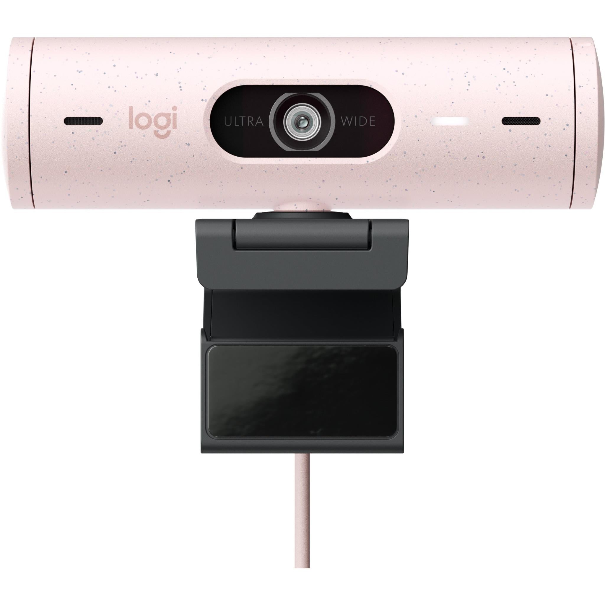 Logitech Brio 500 Webcam (Rose) JB Hi-Fi