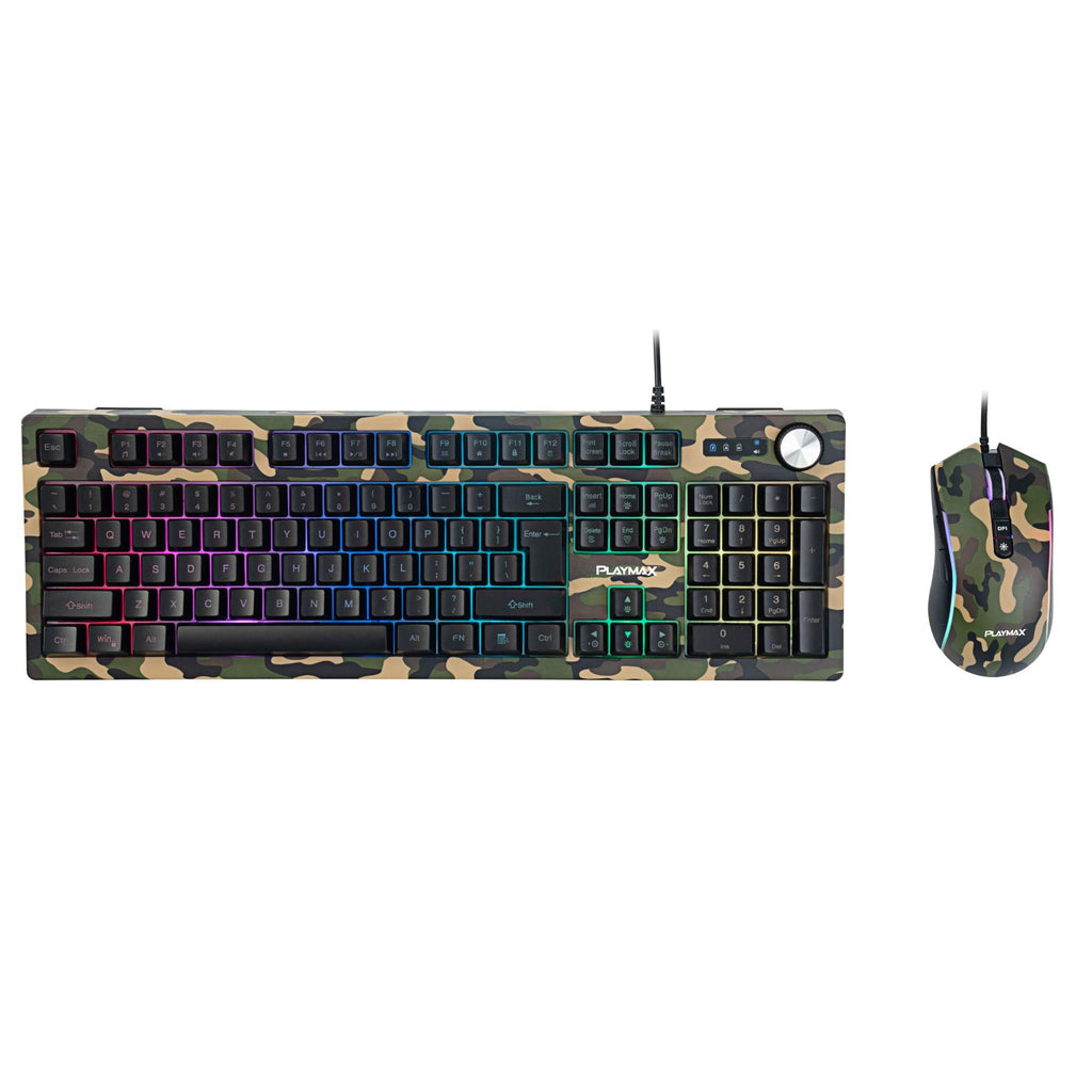 Playmax Keyboard and Mouse Combo (Camo) JB HiFi