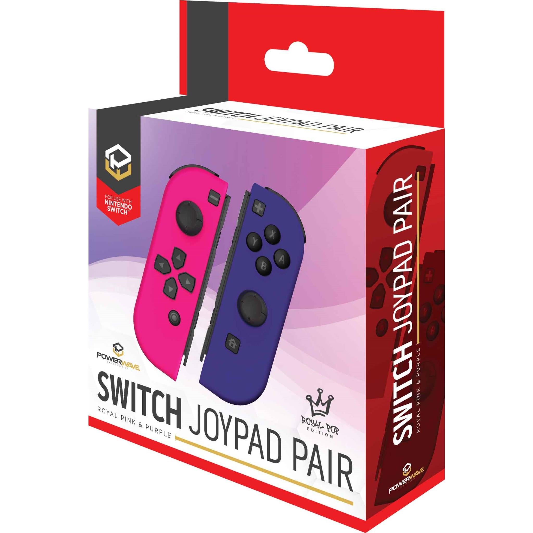 Powerwave Switch Joypad Pair Royal Pink Purple for Nintendo