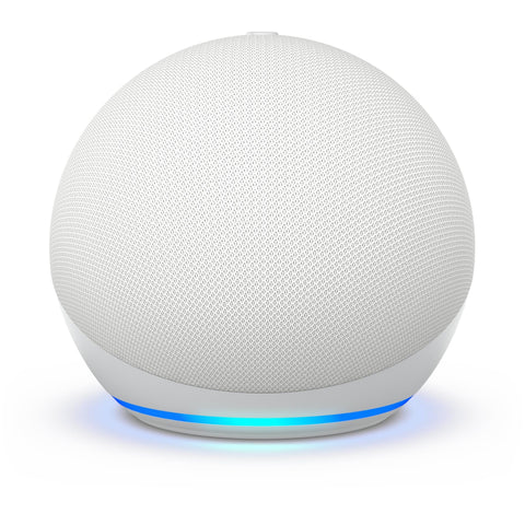 Amazon Echo Dot Smart Speaker & Alexa 5th Gen (Glacier White)