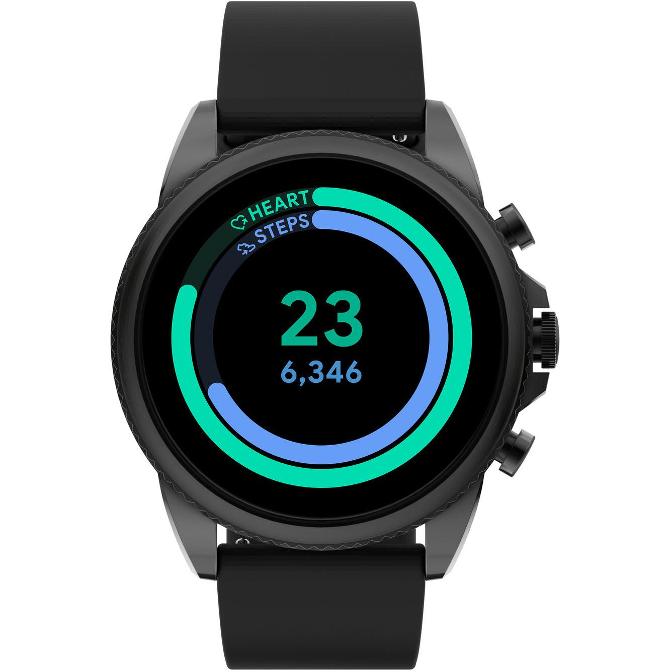 Fossil Gen 6 Smart Watch (Black Silicone) - JB Hi-Fi