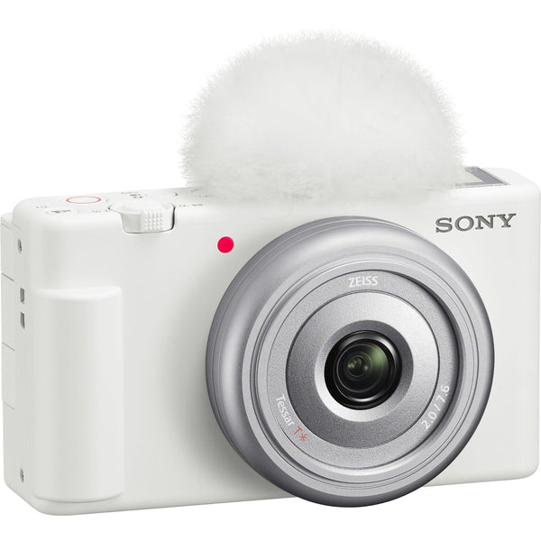 Sony CyberShot ZV-1F 4K Vlog Camera (White) - JB Hi-Fi