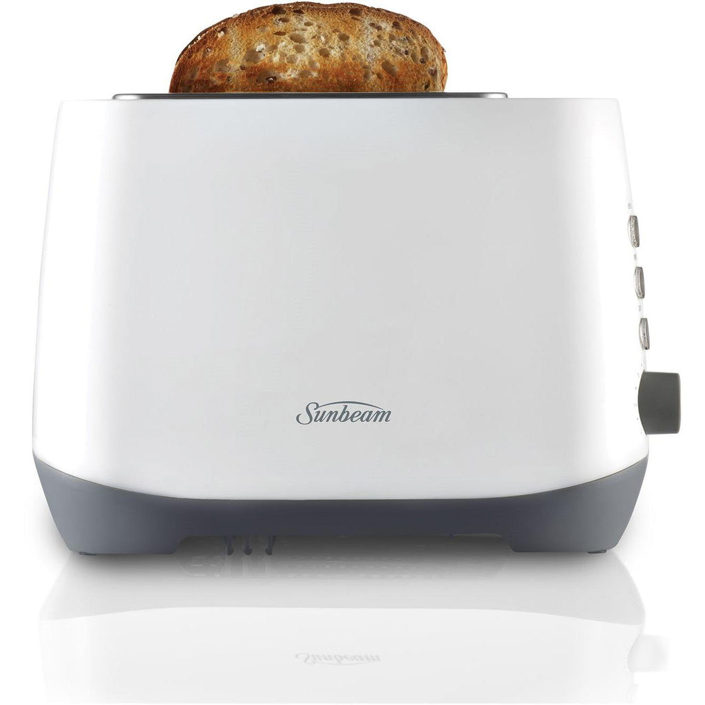 Sunbeam Rise Up 2 Slice Toaster (White) JB HiFi