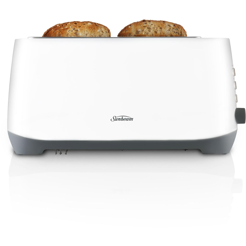 Sunbeam Rise Up 4 Slice Toaster (White) JB HiFi