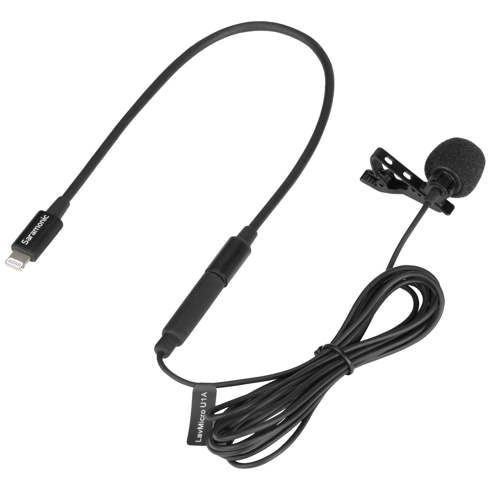 Saramonic LAVMICRO U1A Lapel Microphone (Lightning connector) JB