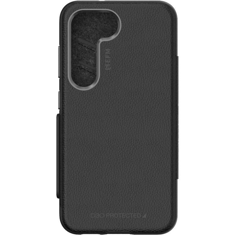 EFM Monaco Wallet Case with D3O for Galaxy S23 (Black/Space Grey) JB