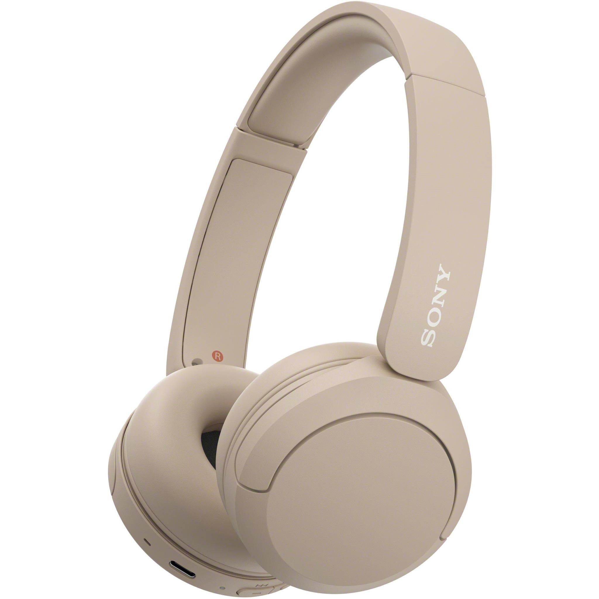 Sony WH-CH520 Wireless On-Ear Headphones (Beige) JB Hi-Fi