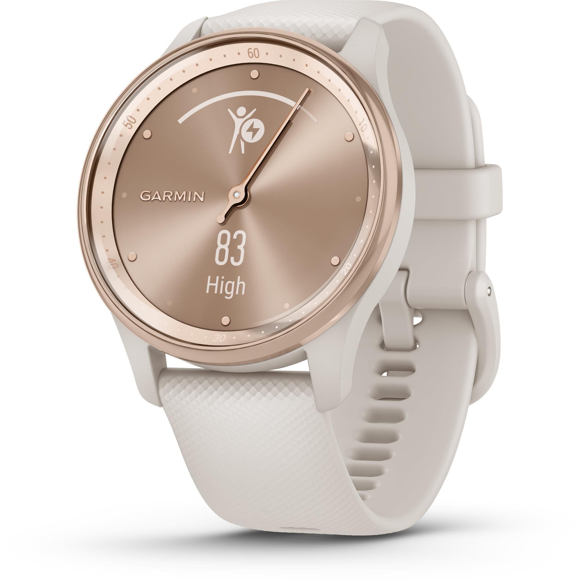 Garmin Vivomove Trend Smart Watch (Peach Gold) JB Hi-Fi