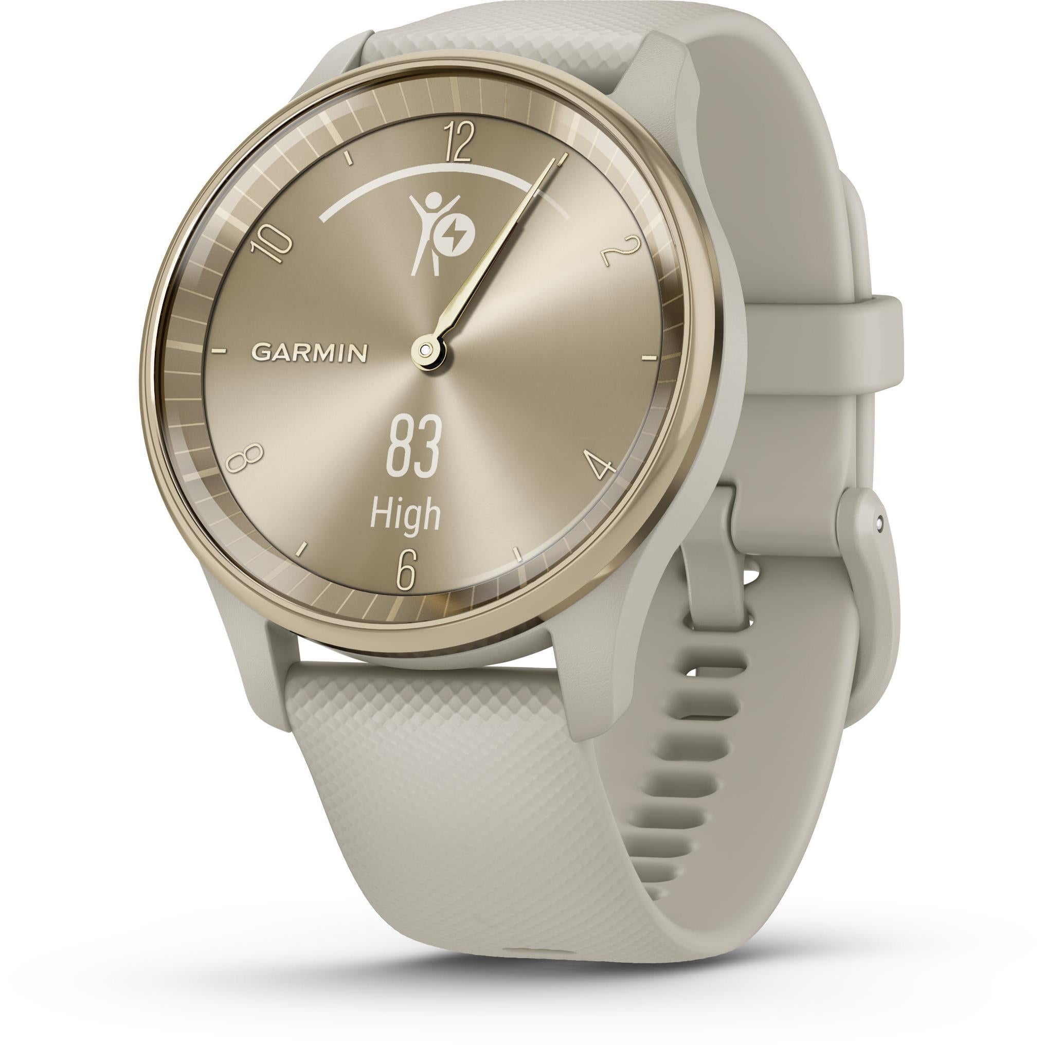 Garmin Vivomove Trend Smart Watch (Cream Gold) JB Hi-Fi